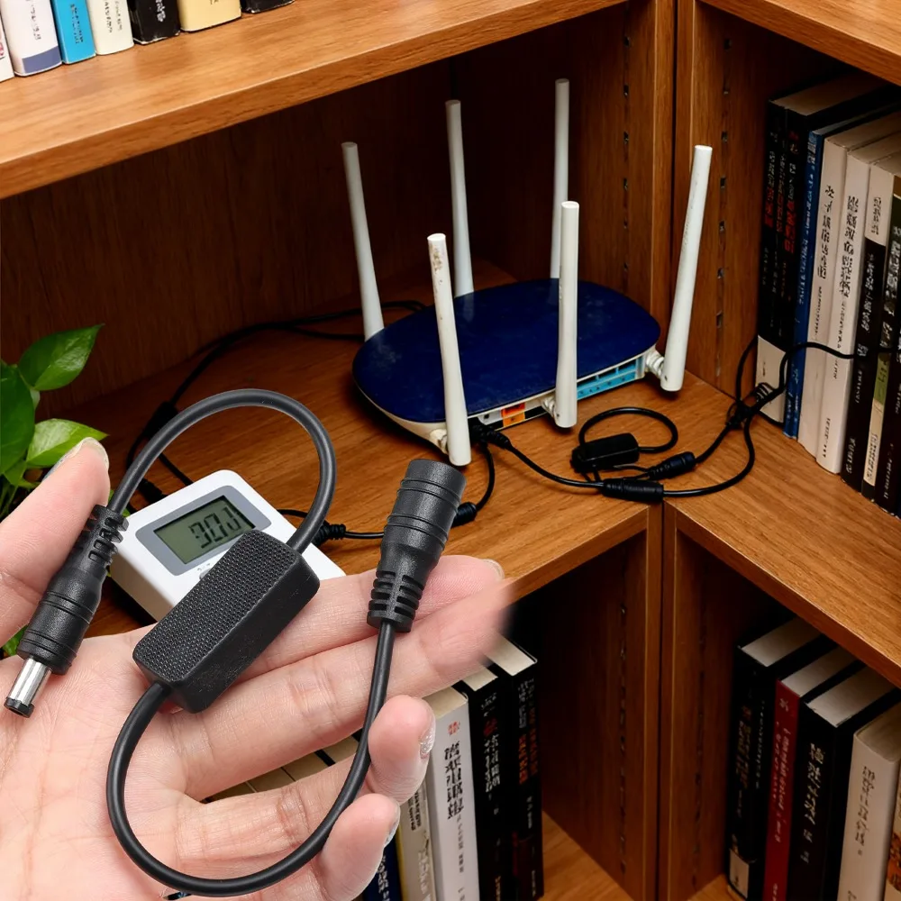 라우터 재부팅 케이블 WiFi 자동 재시작 타이머 24시간 전원 차단 리셋 컨트롤러 광 모뎀 재부팅 케이블 WiFi 재부팅 장치
