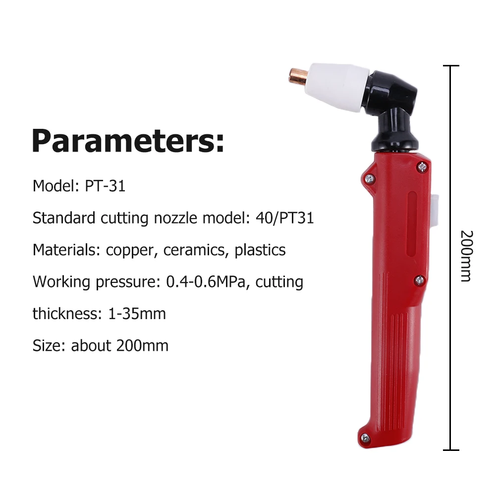 Plasma Cutting Torch Professional Plasma Cutting Hand Use Air Torch for CUT40 CUT50 CUT60 1-5pcs 40/PT31 gas torch welding torch plasma cutter electrodes nozzles