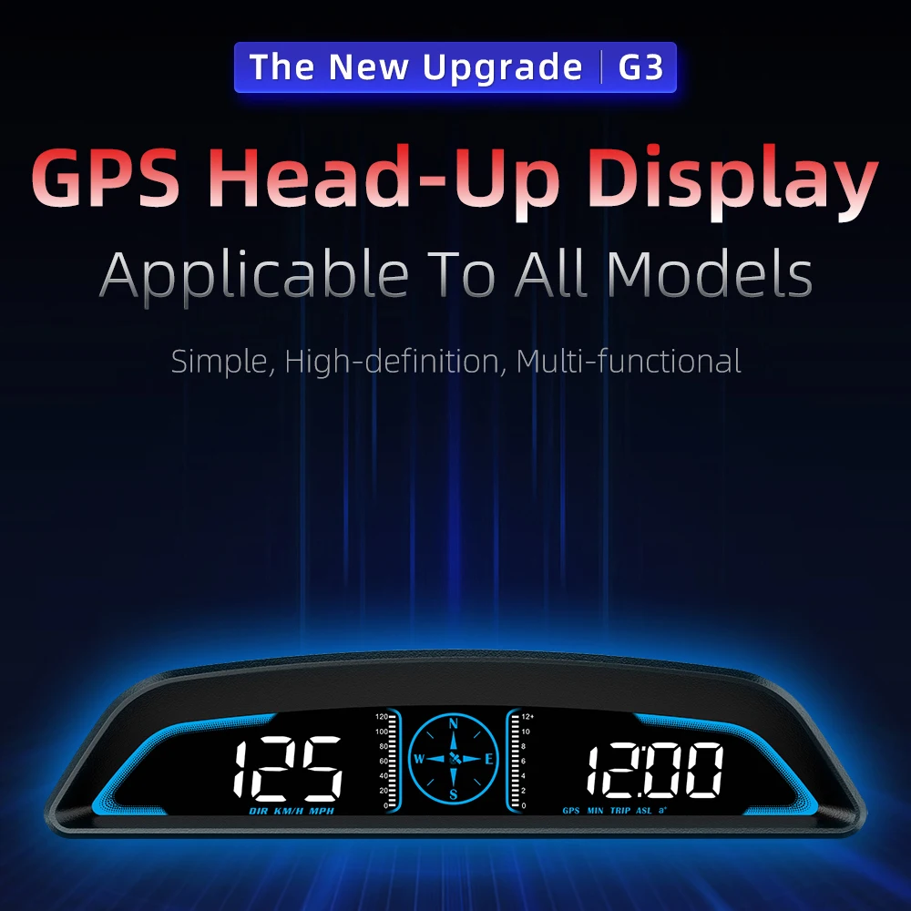 ڵ  ׼ G3 GPS HUD  ÷, Ʈ  ˶ δ 跮,  ڵ ӵ