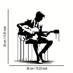 Contemporary Metal Guitar Wall Art for Stylish Decor & Music Enthusiasts (AI00466)