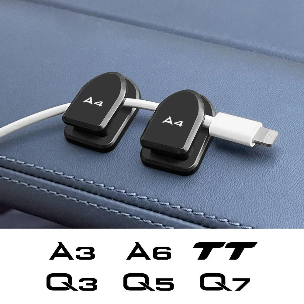 4 pezzi gancio per auto organizzatore per Audi A4 B8 B9 B7 A3 8P 8V 8L A6 C6 C7 A5 A7 A1 A8 Q3 8U F3 Q5 FY Q7 TT accessori interni auto - immagine 2