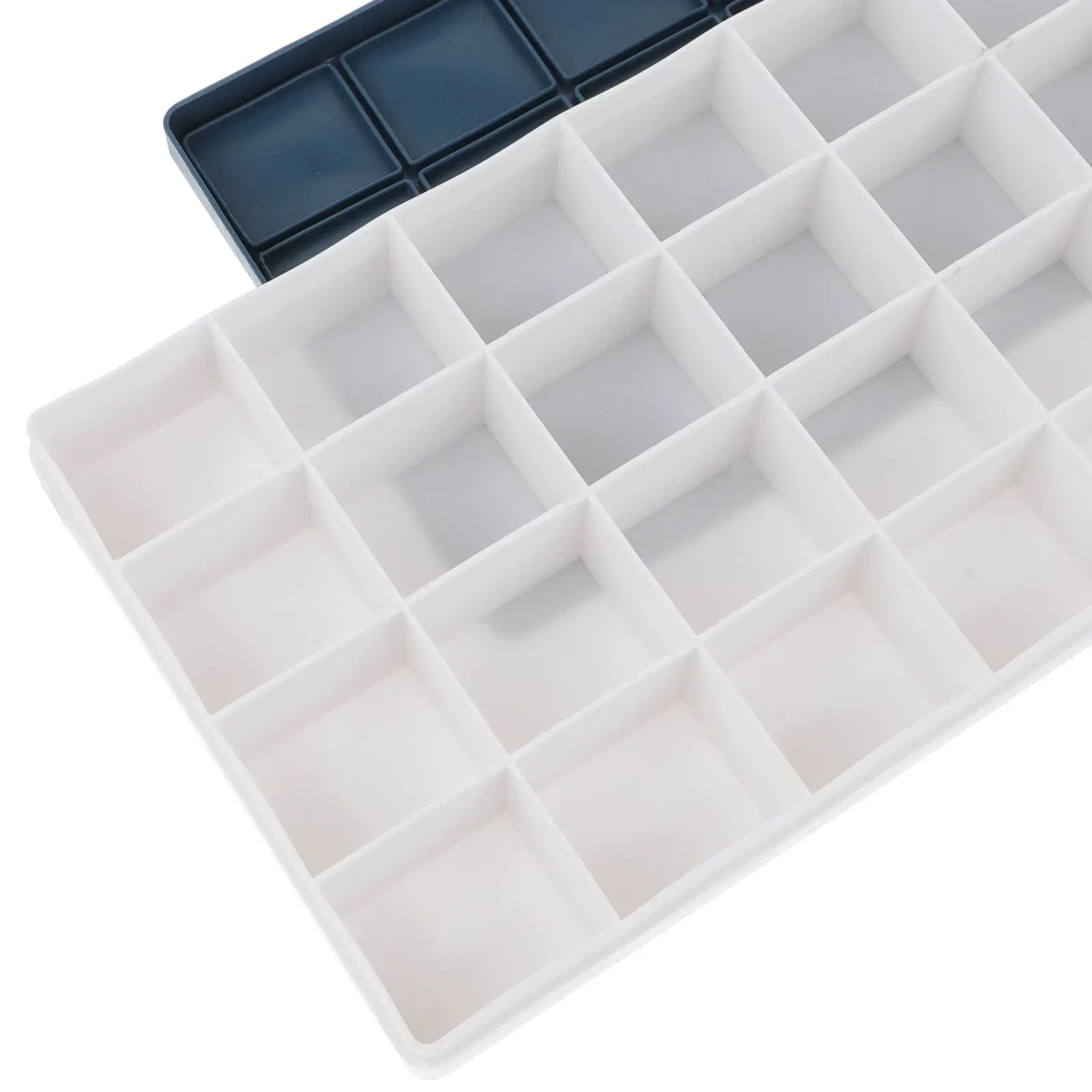 휴대용 경량 수채화 물감 상자 (아티스트, 학생용) - 둥근 모서리, 세척이 간편한 플라스틱, 색상 혼합 가능