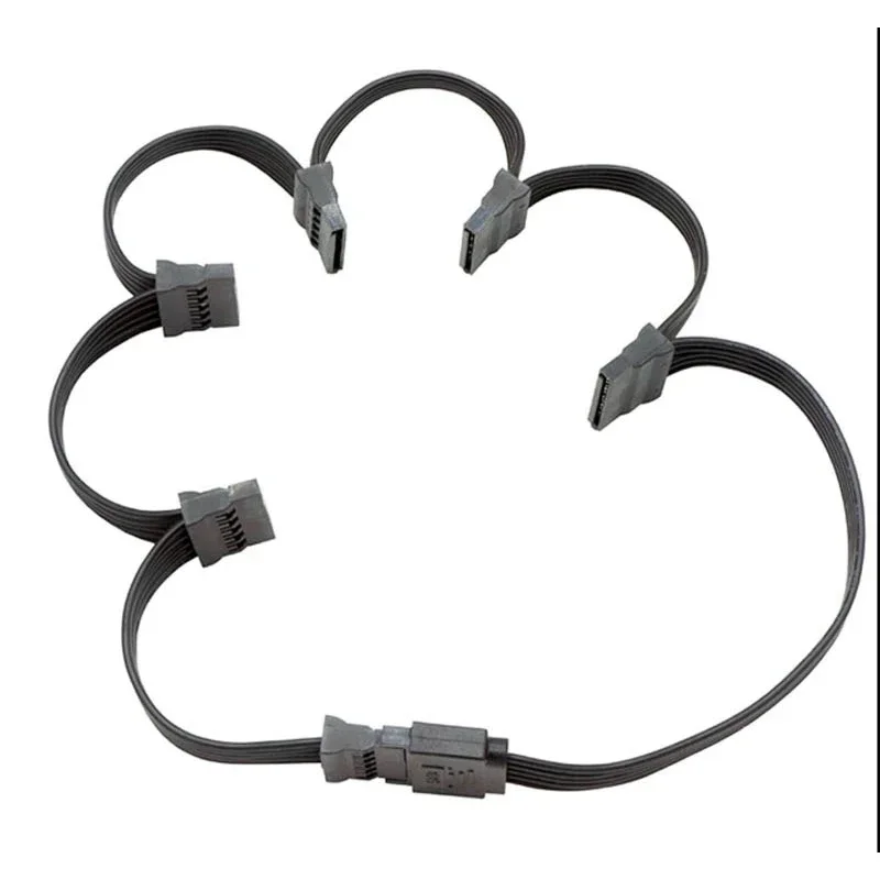 5-wire SATA 15pin male to female extension cable 1 to 1 2 3 4 5 6 For computer hard disk interface power cord sata adapter cable power cable extension sata power cable