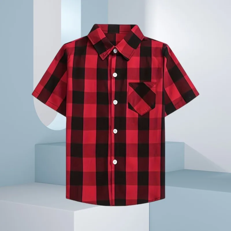 Children's Checked Shirt for Boys and Girls