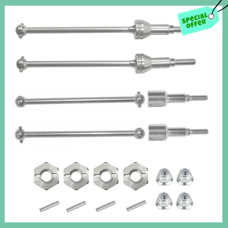 HBX HAIBOXING 901 901A 903 903A 905 905A 1/12 RC카 업그레이드 부품용 A95Q-4X 금속 전후방 드라이브 샤프트 (12mm 육각)