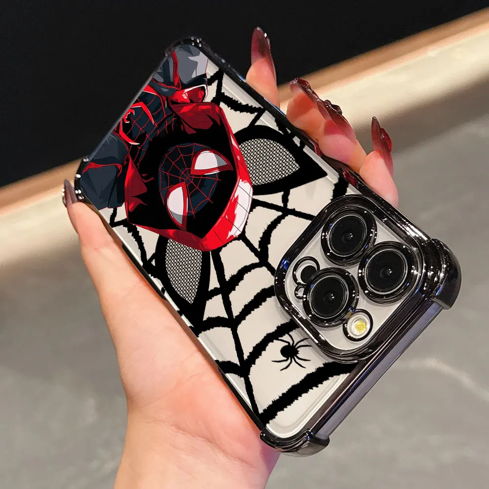 Spiderman Miles Morales Protective Phone Case - Anti-Fall Hero Design