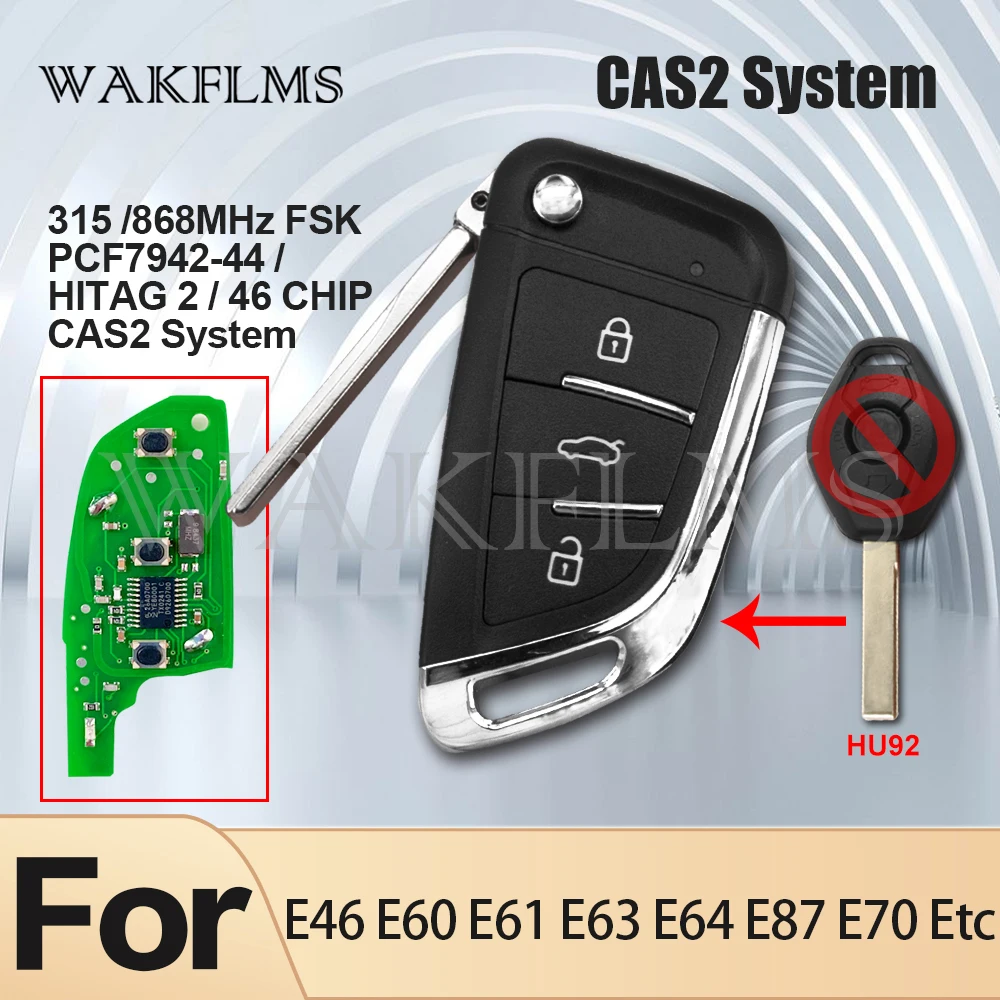 Cas2 System Remote Car Key Replacement Fob For BMW 1 3 5 6 series X5 E87 E46  E60 E61 E63 E64 E70 - AliExpress