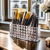 Transparent Lipstick Cosmetic Makeup Acrylic Makeup Brush Tool Storage Box Case Make-up Brush Holder Table Organizer Makeup Tool 4