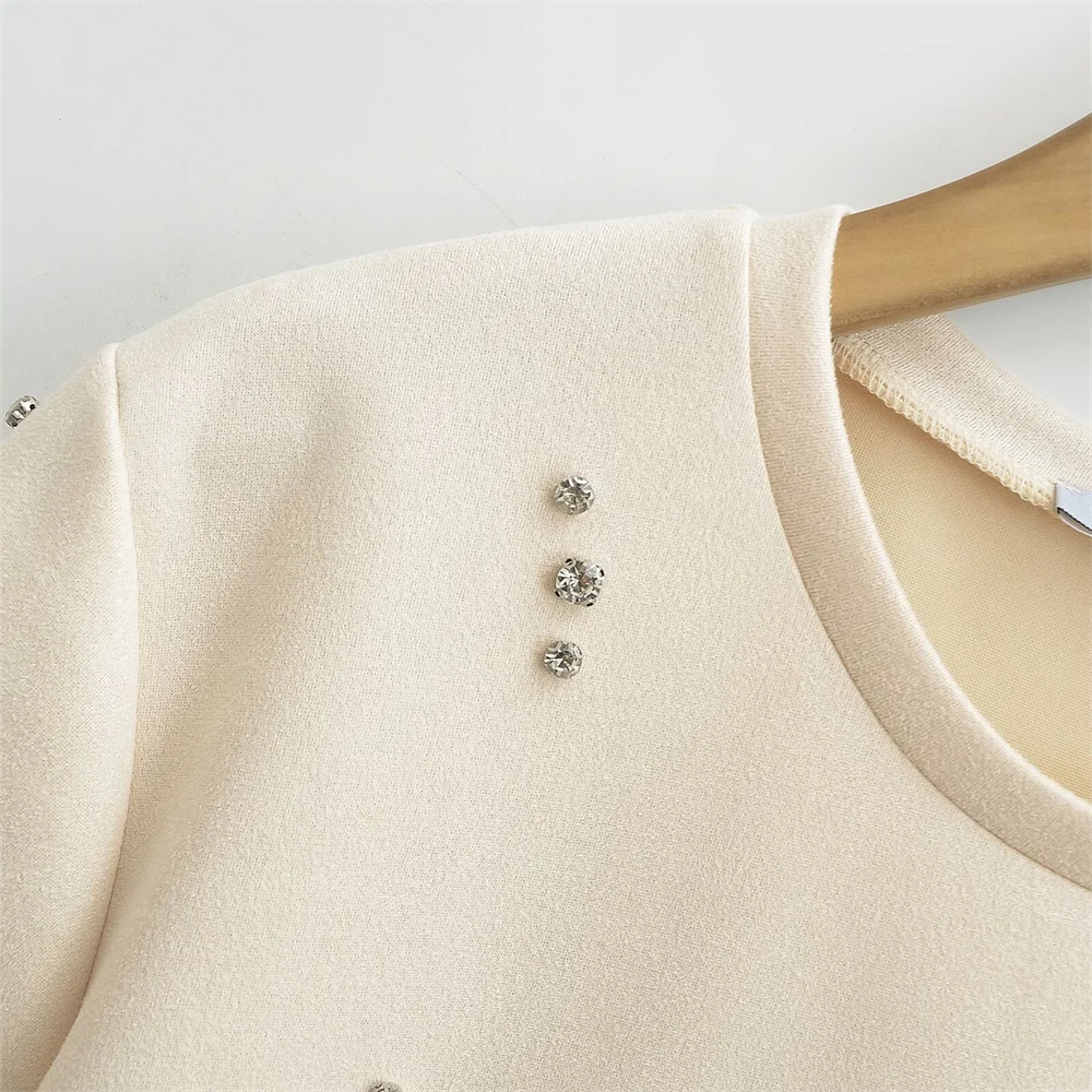 Spring New Women's Fashion, Elegance, Leisure and Versatile Jewelry, Plush Texture Dress
