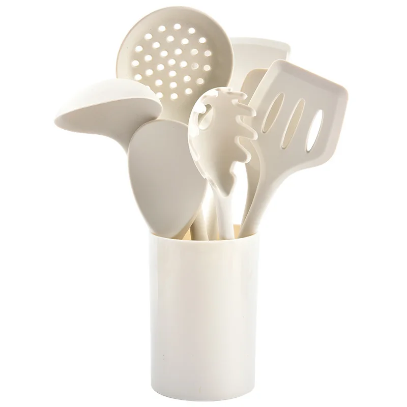 Kitchen Utensils Cooking Tools Silicone Spatula Soup Spoon Kitchen Accessories Cooking Non-Stick Heat-Resistant Set
