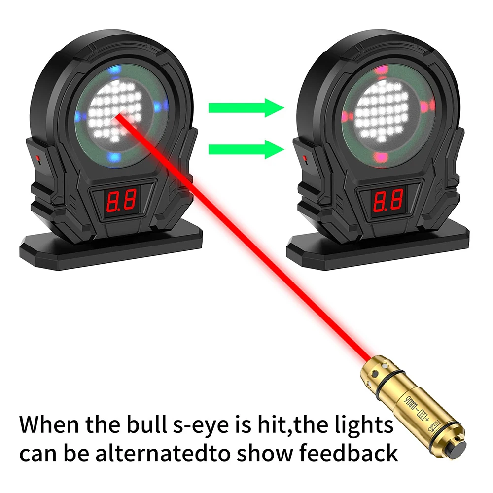9mm 223Rem 380 Laser Training Bullet Dry Fire Laser Trainer Cartridge Red Dot Training Bore Sight Electronic Target