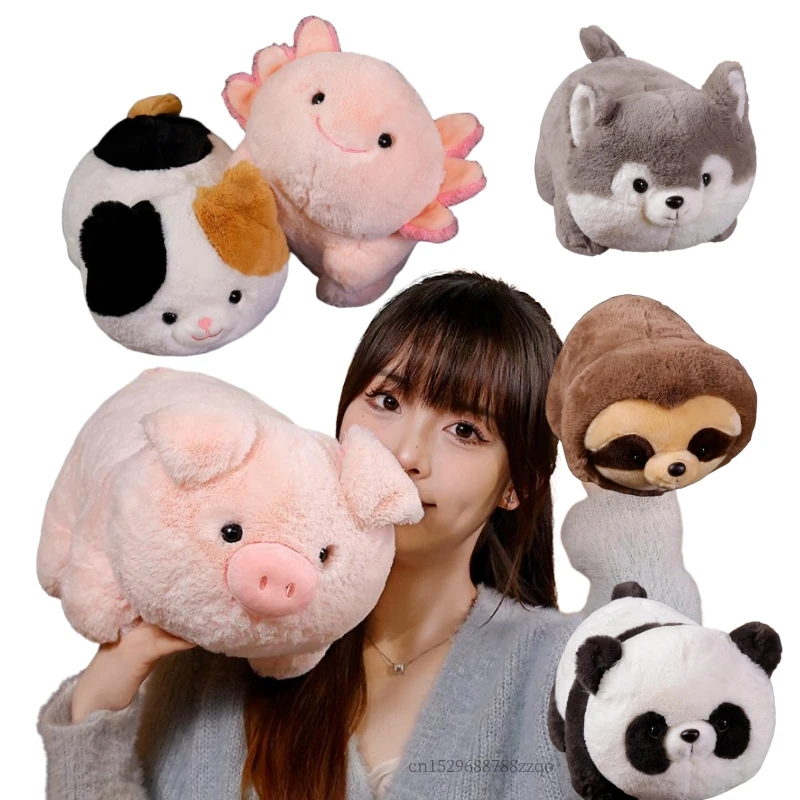 Cartoon 30/40Cm Animali Di Peluche Cane Panda Bradipo Maiale Bambole Di Peluche Decor Throw Pillow Baby Comfrot Girls Regali Di Compleanno