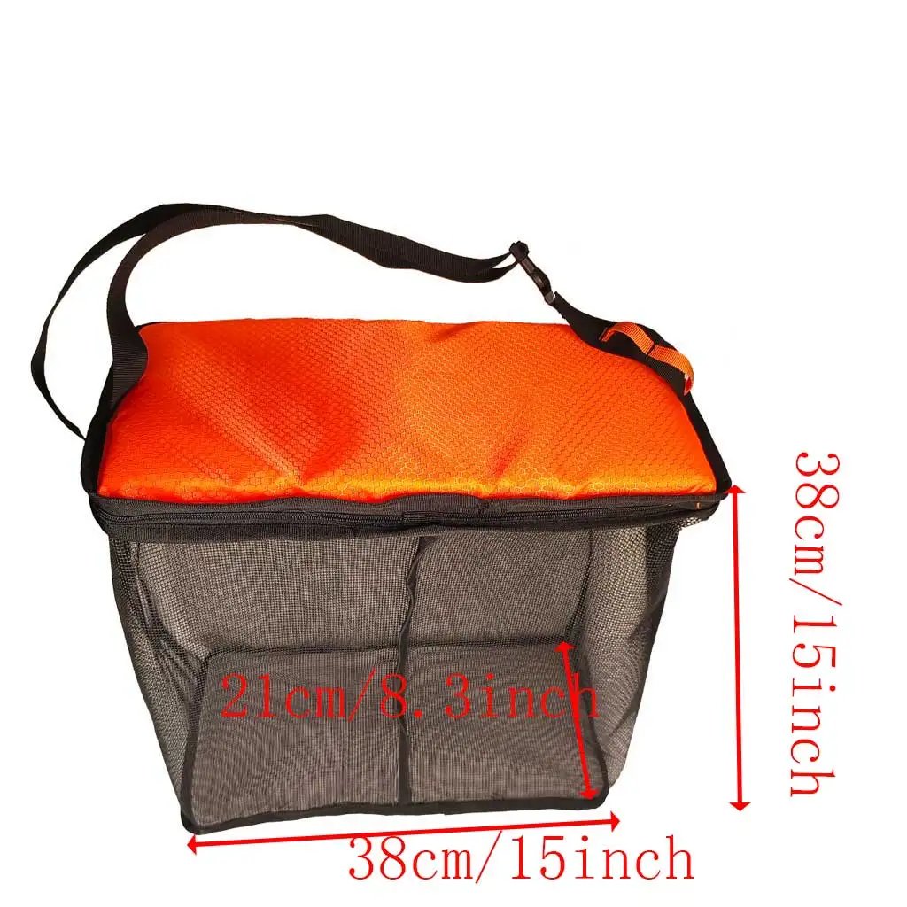 Foldable Floating Basket Live Fish Protector Bag Water Shortage Square Live Fish Keeper Handbags Living Bucket Case