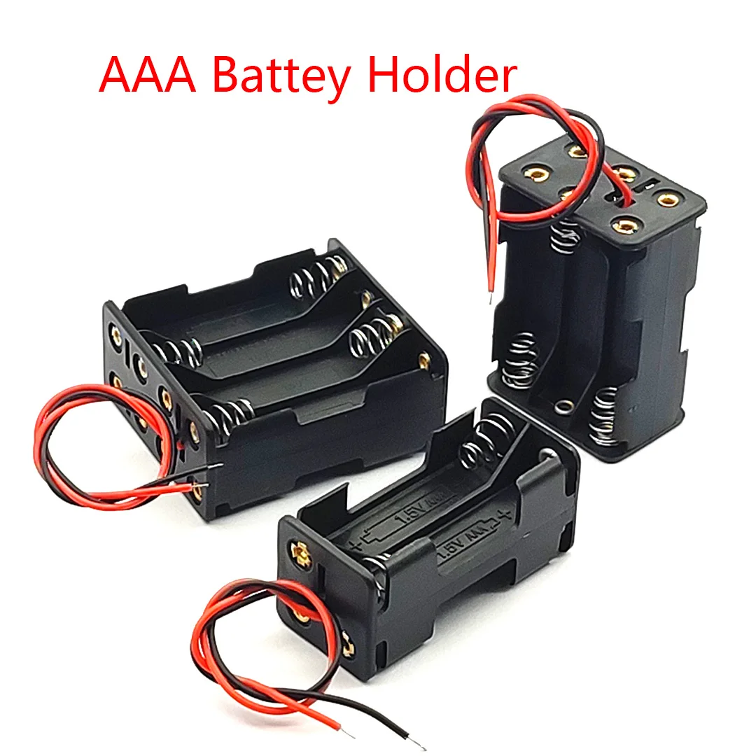 AAA Doublesided Battery Holder AAA Battery Case AAA Box 4AAA 6AAA 8AAA Battery Box DIY