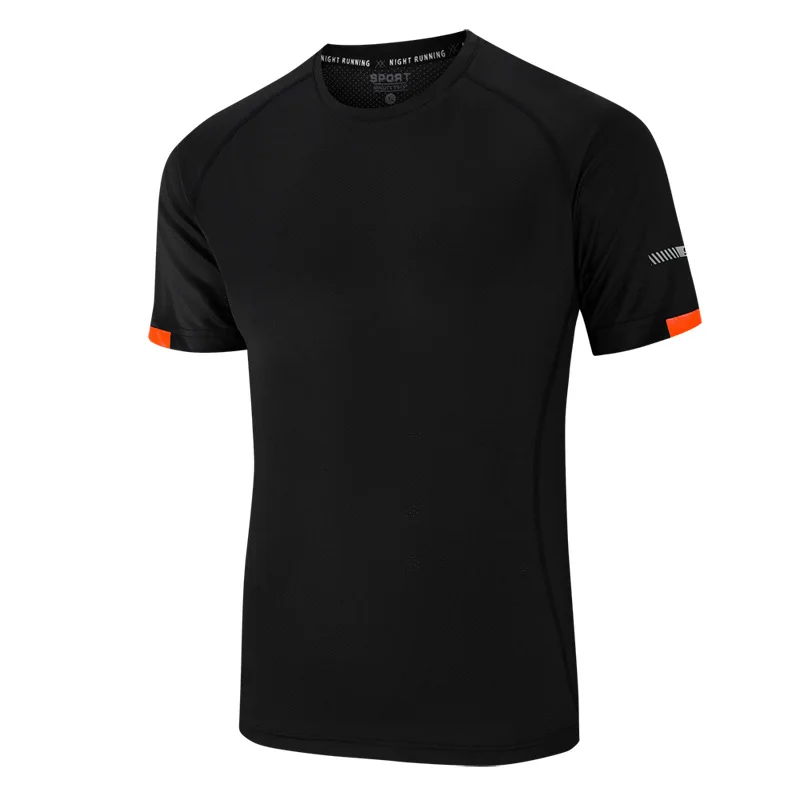 تي شيرت بأكمام قصيرة جاف سريع ، قمصان رياضية ، ملا...