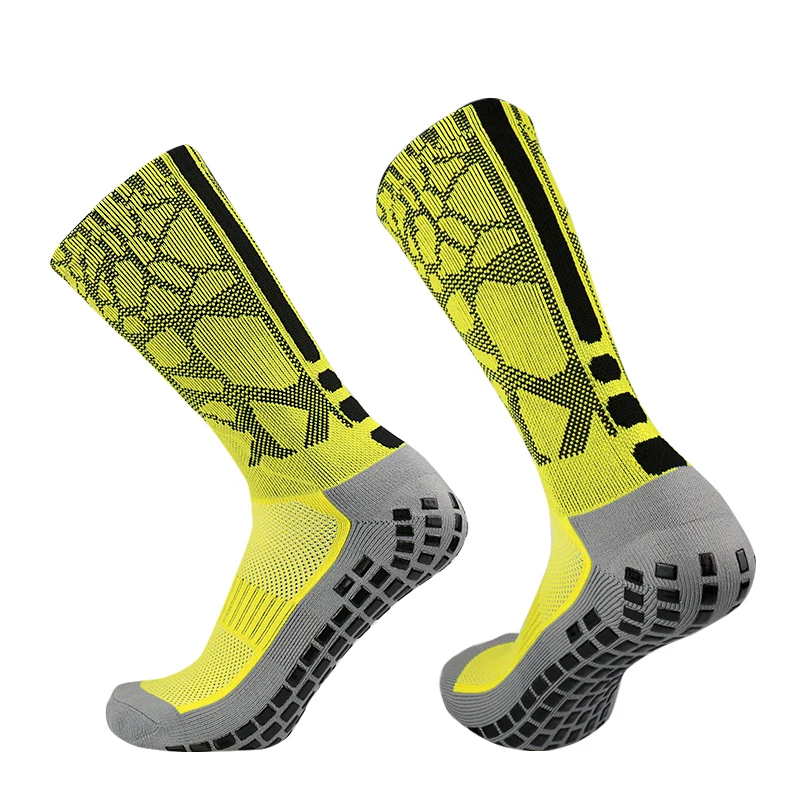 Non-slip New Silicone Competition Football Training Socks Men Women Outdoor Sports Breathable Sweat Wicking Soccer Socks