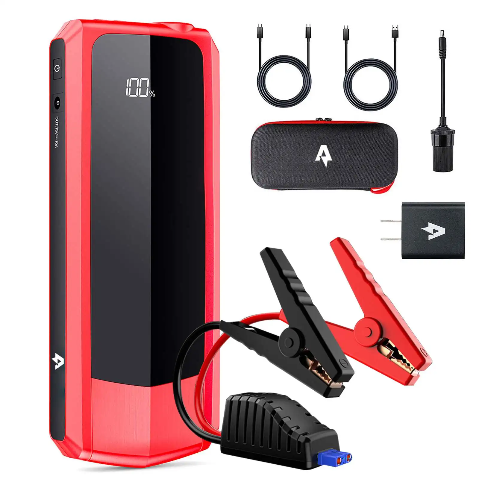 Audew 20000mah Car jump Starter Power Bank 12V Output Starting for Car