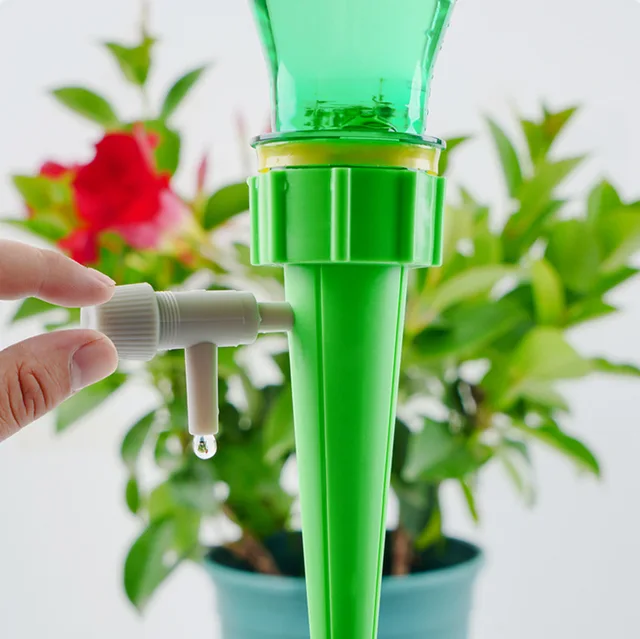 Automatic Drip Irrigation System Self Watering Spike for Flower Plants Greenhouse Garden Adjustable Auto Water Dripper Device