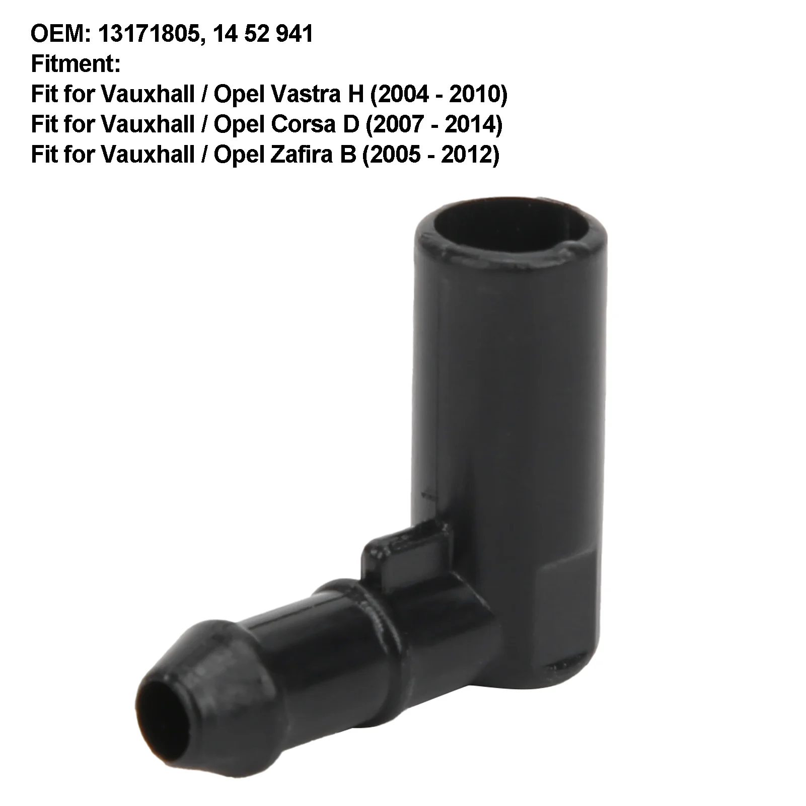 Washer Hose Connector for Opel Windscreen Washer Hose Connector 13171805 Fit for Vastra H/Corsa D/Zafira B