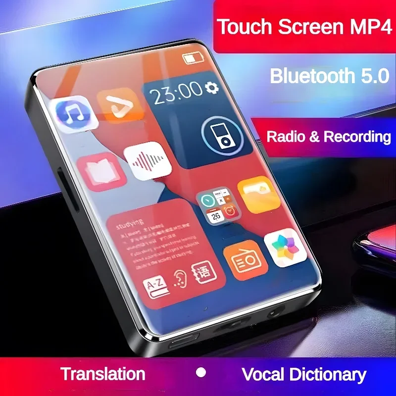 MP4 Player Music Player Mini Media Player Touch MP3 MP4 Music Player with 2.4" IPS Touch Screen 8GB Built-in Memory