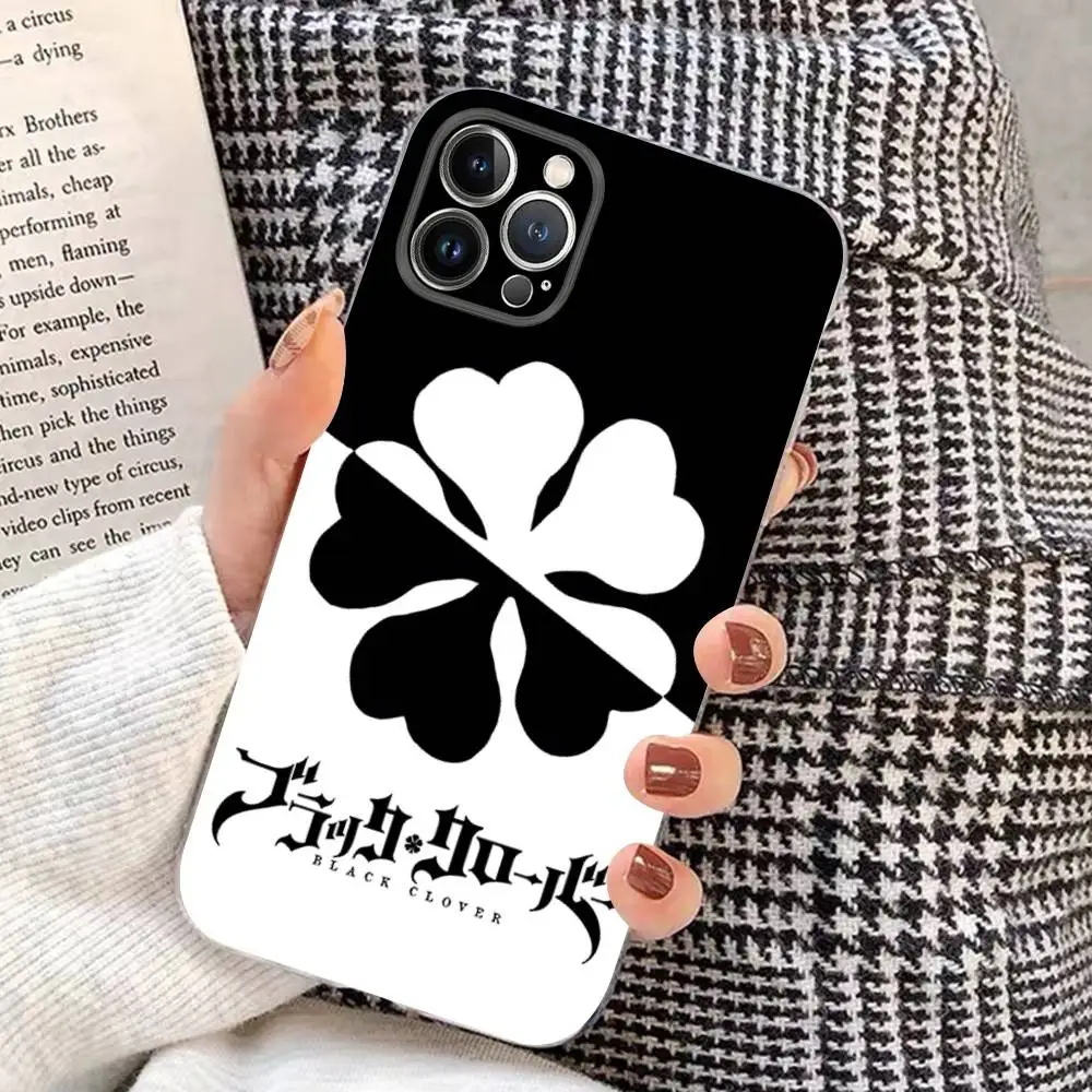 Anime Black Clover Logo Transparent Soft Phone Case