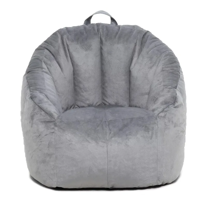 

Big Joe Joey Bean Bag Chair, Plush, Kids and Teens, 2.5ft, Gray chairs for bedroom kids chair