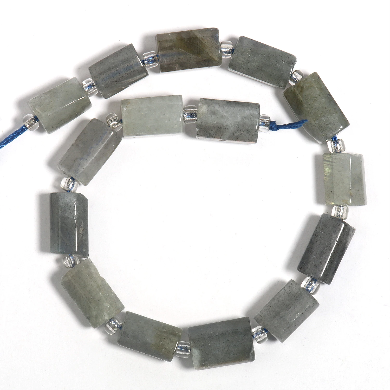 8x11mm AA Spalte Blau Mondstein Perle Naturstein Facettierte Lose Perlen Für Schmuck DIY Herstellung Charms Armbänder zubehör 7,5'' – Detail 8