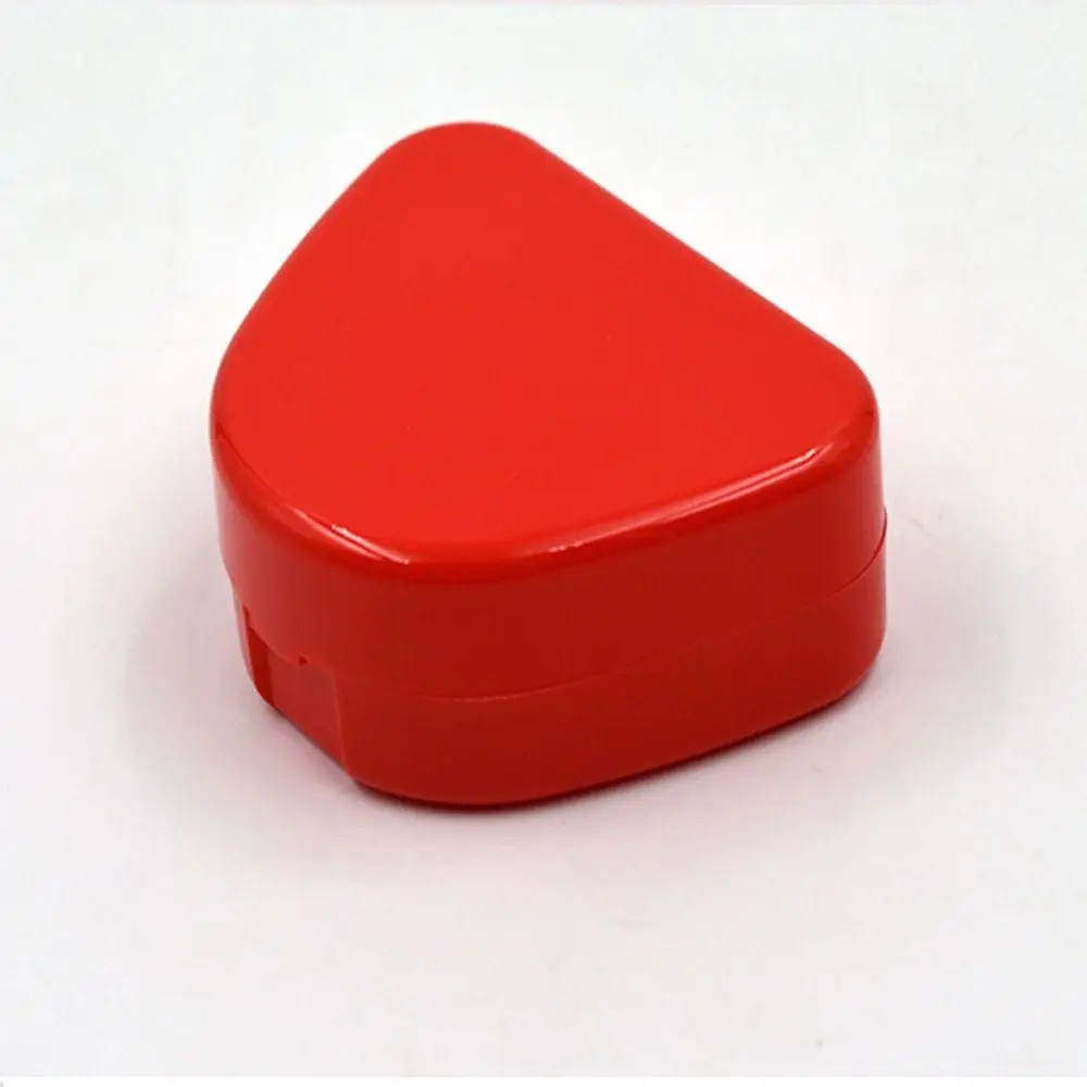 High Quality Artificial Tooth Organizer Snap-fit Catch Denture Bath Box Solid Color Keep Dry False Teeth Storage Box