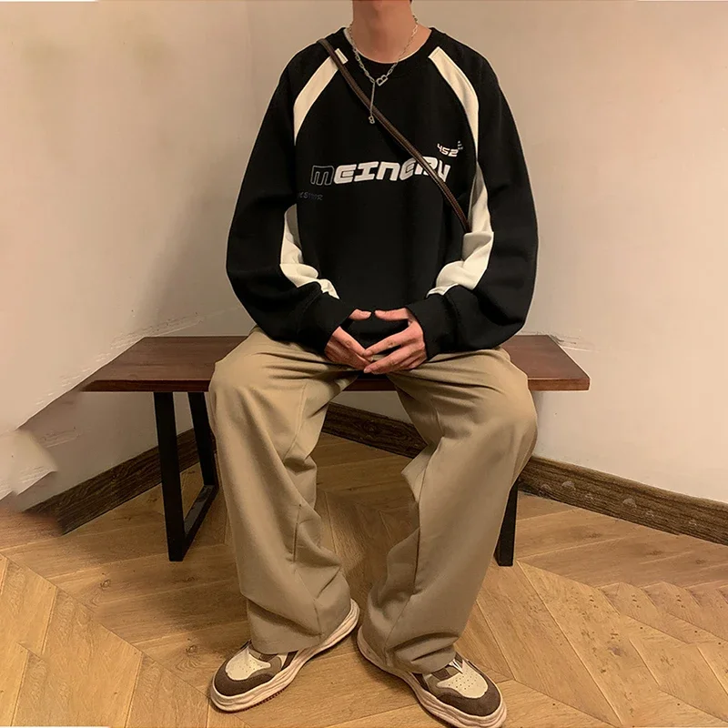 国内で当店のみ HAS2SONS - Short Width Printed Hoodie HAS2SONS printed distressed fake two-piece pullover hoodie