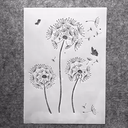 A4 29*21cm Dandelion DIY Layering Stencils Wall Painting Scrapbook Coloring Embossing Album Decorative Template