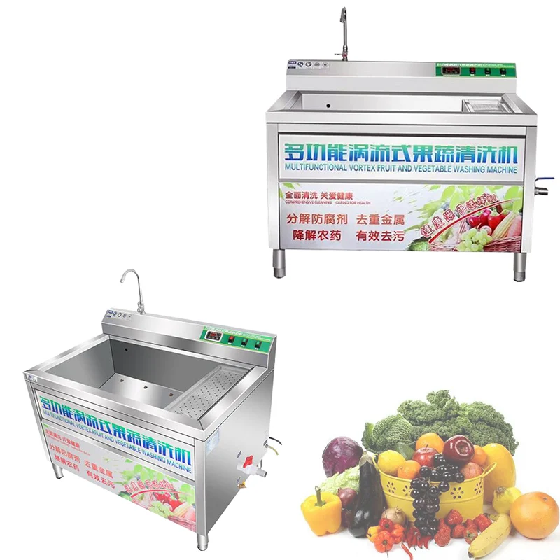 

Stainless Steel Potato Washing Machine Vegetable And Fruit Air Bubble Ozone Washer Washing Machine