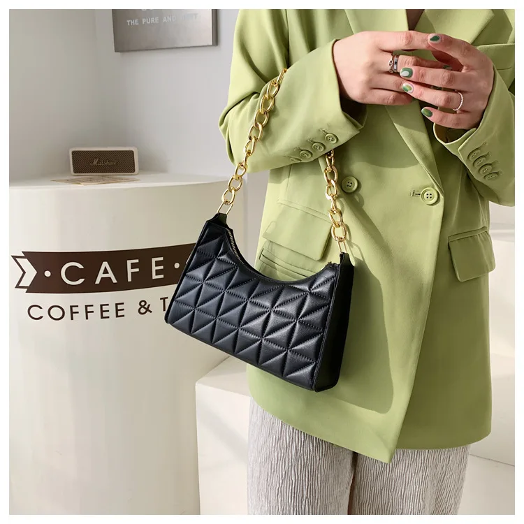 

Women's Trend All-match Shoulder Bag Niche Chain Handbag Advanced Diamond Bag