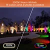 Fernbedienung Outdoor LED Garten Rasen Lichter Landschaft Beleuchtung Spike Flut Lampe Wasserdichte RGB + Warm Weiß Pathway Spot Lichter 4