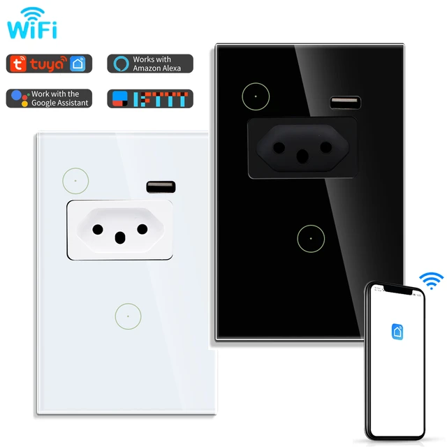 Wifi Smart Light Wall Switch Socket Outlet  Light Switch Works Google Home  - Wifi - Aliexpress