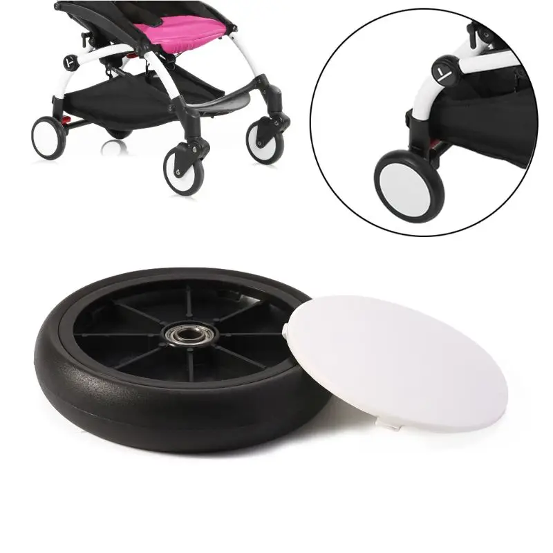Baby Strollers Back Wheels Pushchair Rubber Wheel Kids Stroller Accessories Front Wheels Pushchair Pram Stroller Y55B