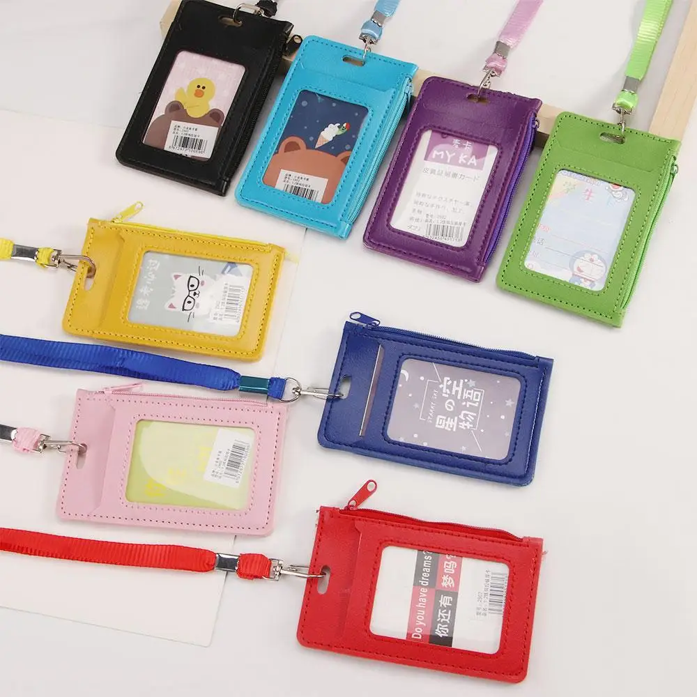 

Business Office Supplies Wallet Badge Holders Credit Card Holders ID Holders with Neck Strap ID Card Holder Zipper Coin Purses