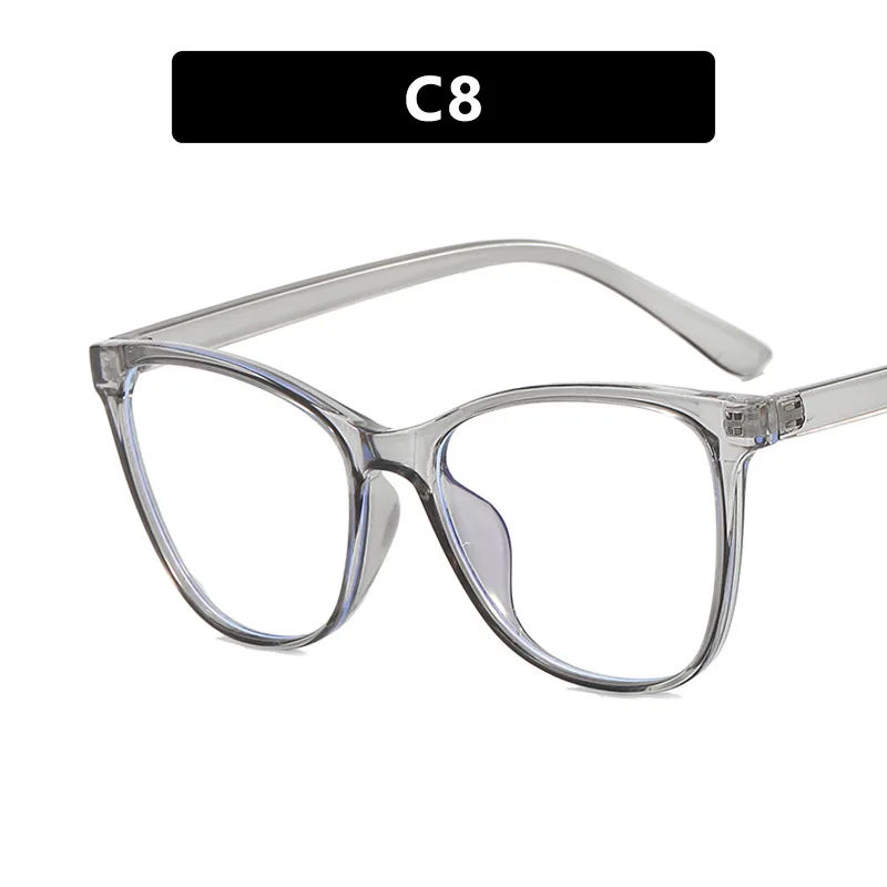 Fashionable Oversized Cat Eye Glasses Frame for Prescription Eyewear Short Sight Eyewear 0 -0.5 -1 -1.25 -1.5 -1.75 -2.0 To -6 4