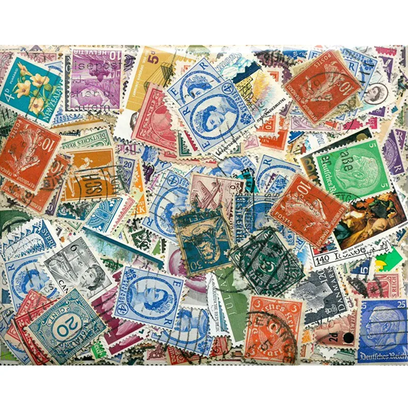 100 Pcs / lot Postage Stamps Good Condition Used With Post Mark From All The World Wide For Collecting Gift - 4