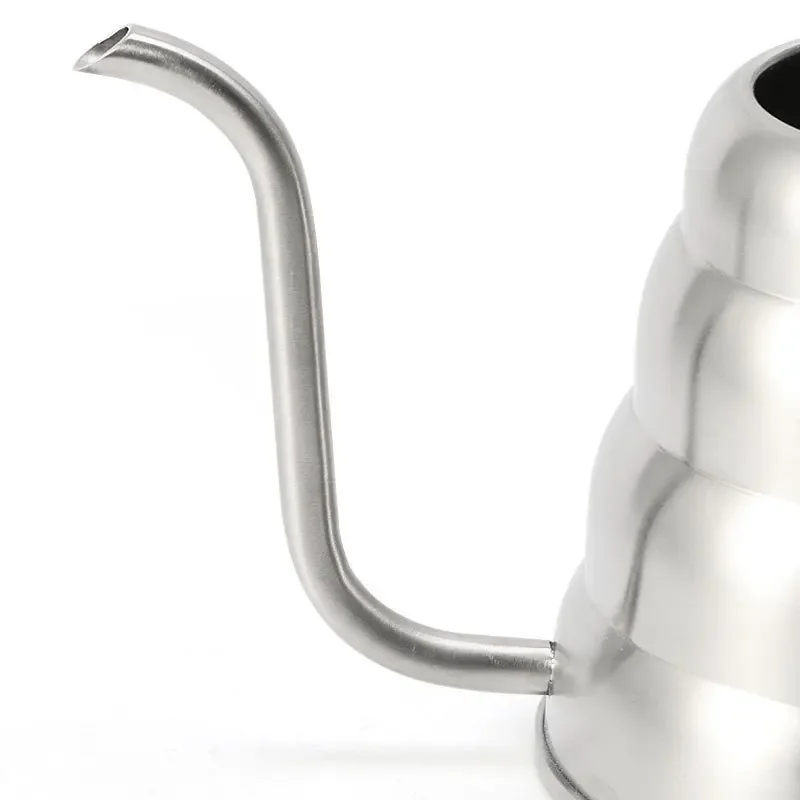 Coffee Pot Coffee Kettle Pour Over Coffee Maker 1L/1.2L Drip Kettle Thermometer Pour Over Coffee Tea Pot Swan Long Neck Stainless Steel Thin Mouth Gooseneck Cloud Drip Kettle