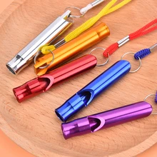 

Outdoor Survival Whistle Lifeguard Whistle Referee Whistle With Rope Safety Camping Tool