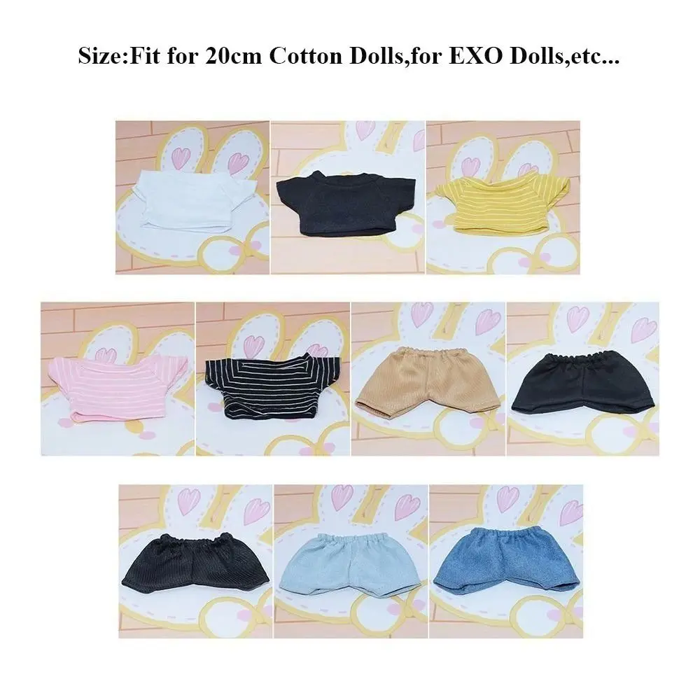 Cotton Mini T-shirt Clothes for 20cm Dolls