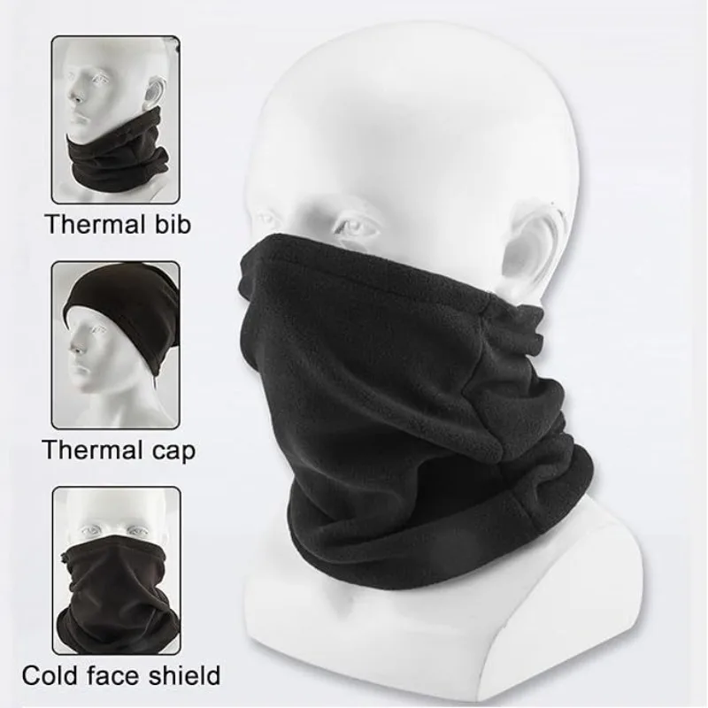 Fleece Warm Winter Windproof Neck Warmer Tube Scarf for Men Women Bandana Half Face Cover Cycling Ski Sport Camping Hiking Scarf