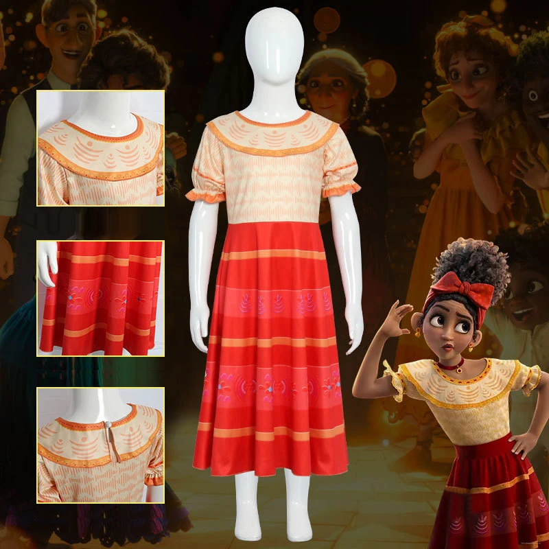 Hertz Madrigal Costume Cosplay Encanto Children'S Cos Anime Jk Dress For Children