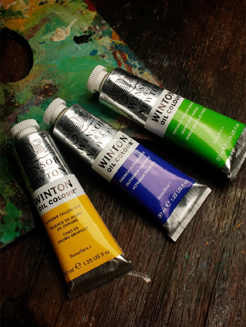 Original British WINSOR&NEWTON WINTON Oil Paint 37ml Tube Academy Art Student Beginner Oil Painting Paint Pigment Art Supplies