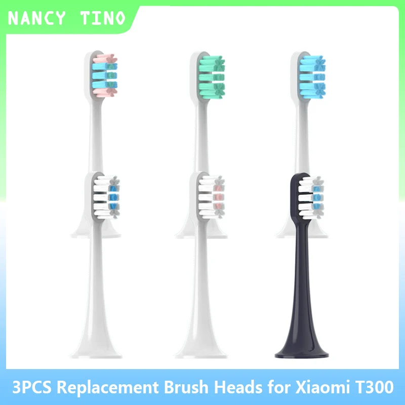 

3 шт., сменные насадки для зубных щеток Xiaomi Mijia T300/T500/T700