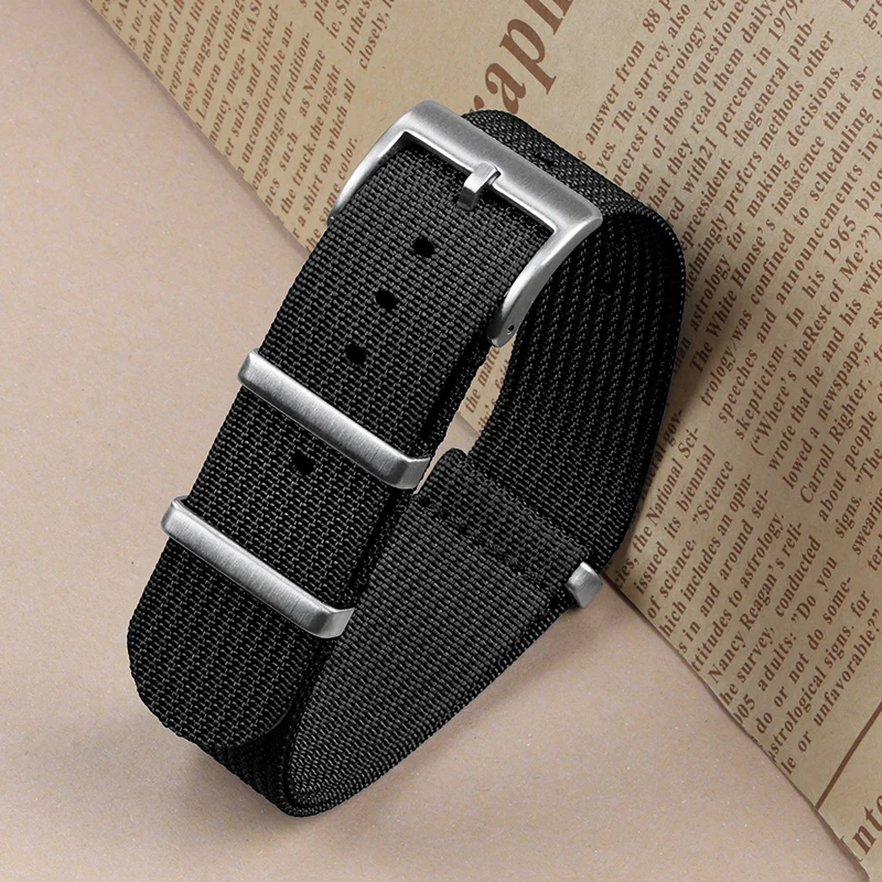 Braided Nylon Military Watch Strap - Versatile Mens and Womens Watch Band Bracelet