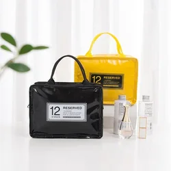Candy color PU leather insulation bag large capacity picnic bag office lunch bag student lunch box bag portable picnic bag 2022