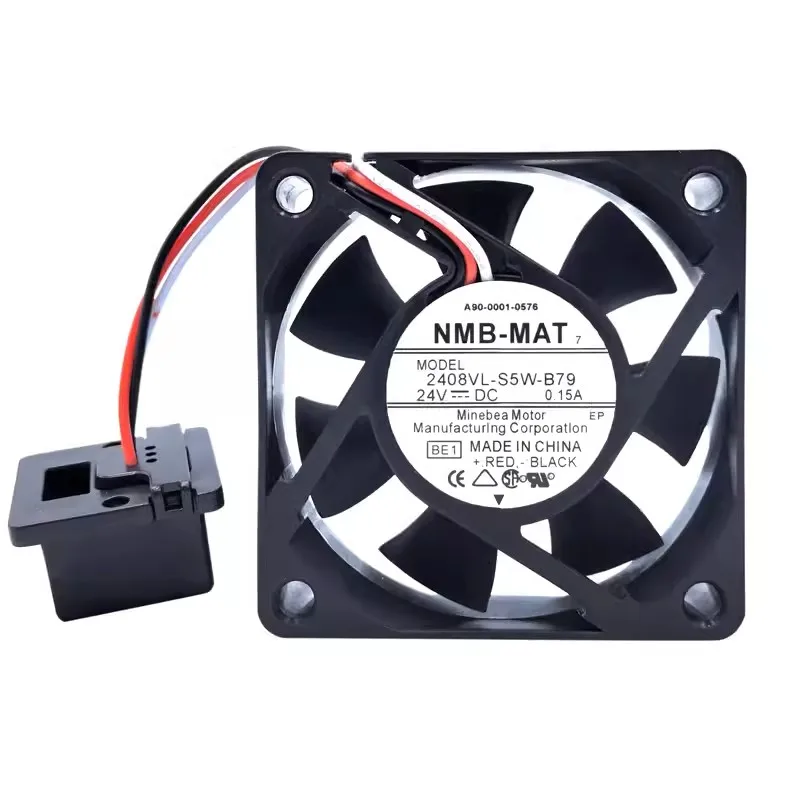 A90L-0001-0576 Fanuc 시스템용 오리지널 쿨러 선풍기, 2408VL-S5W-B79, 24V 0.15A, 6020, 냉각 선풍기