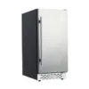 15 Inch Outdoor Beverage Fridge Weather Proof Stainless Steel Cooler,80 Cans Under Counter Built-In or Freestanding Beer Fridge 1
