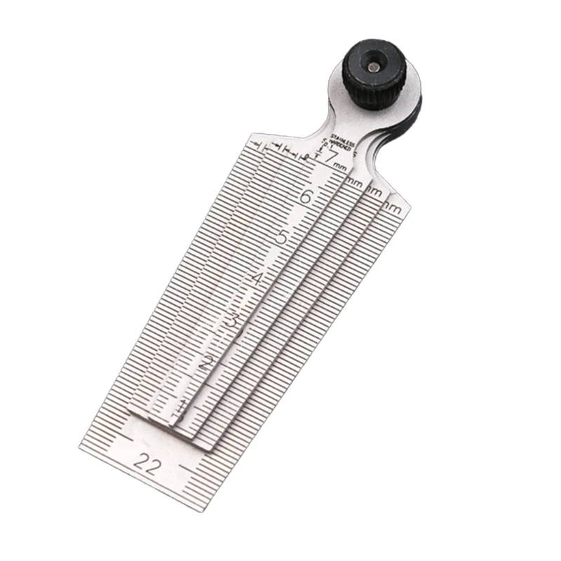 Metric Taper Gauge Aperture Scale Feeler Ruler For Drill Measurement
